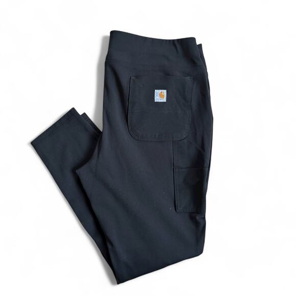 Carhartt Women’s Utility Work Pants Black XL 16/18 Regular Stretch Pockets - Picture 1 of 8
